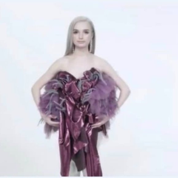 POPPY VIDEO X ROYAL LAVENDER CINCHER CORSET